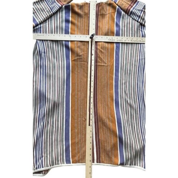 Peruvian Connection Open Front Cardigan Peru Made Striped Women - Picture 4 of 7